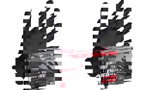 6 mil Nitrile Size M Exam and Powder Free Disposable Glove in Black (Box of 100)